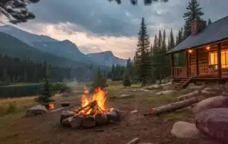 Cozy camping cabin with modern amenities surrounded by nature, enhancing outdoor experience and comfort